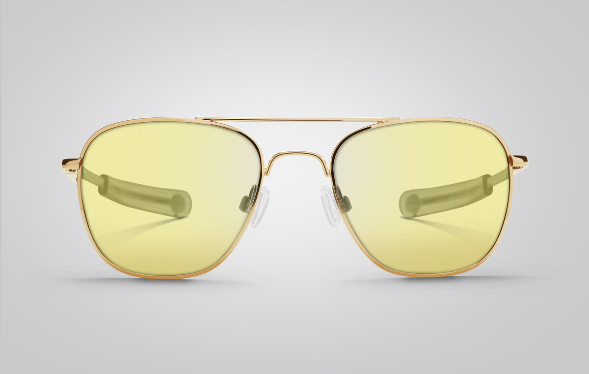 Classic Aviator NL Nighttime Driving Glasses Polarized Night Vision