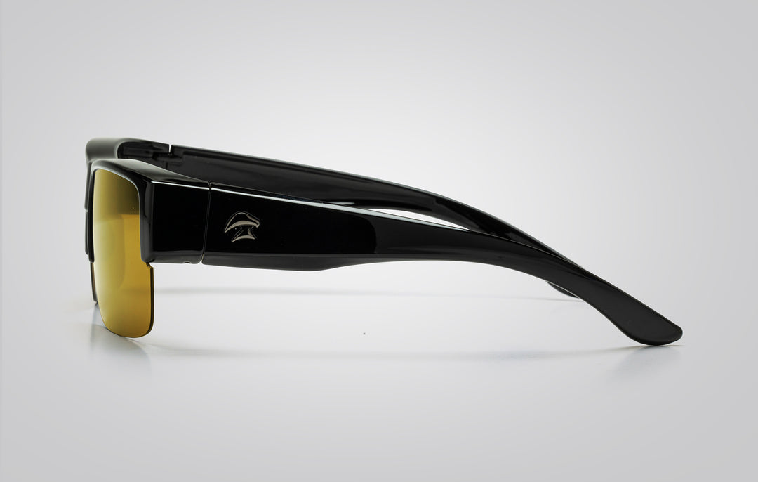 アイシャドウ spiegel Fit over Polarized lenses | FitOn Semi-Rimless Mirror Sunglasses