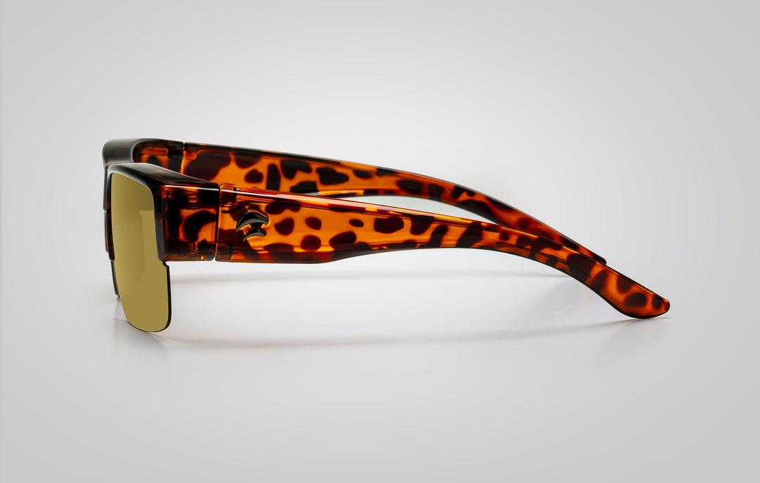 Fit over Polarized lenses | FitOn Semi-Rimless Mirror Sunglasses