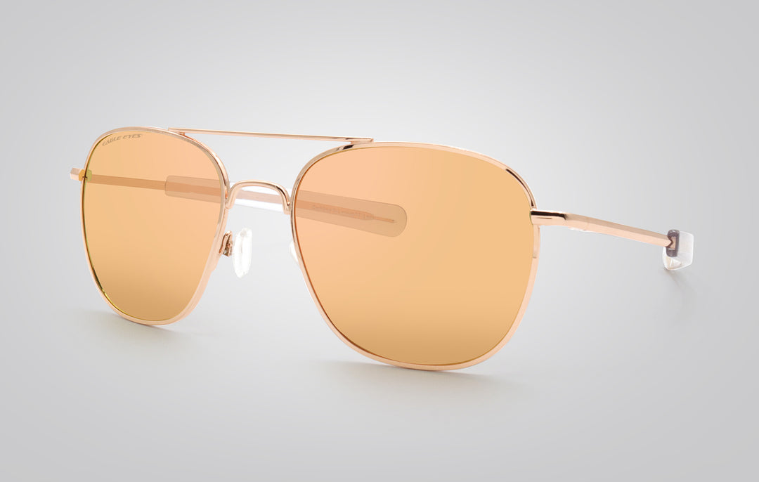 3-Pack Gold Set Premium Full Flash Mirrored Pilot Sunglasses With Spring Hinge Temples