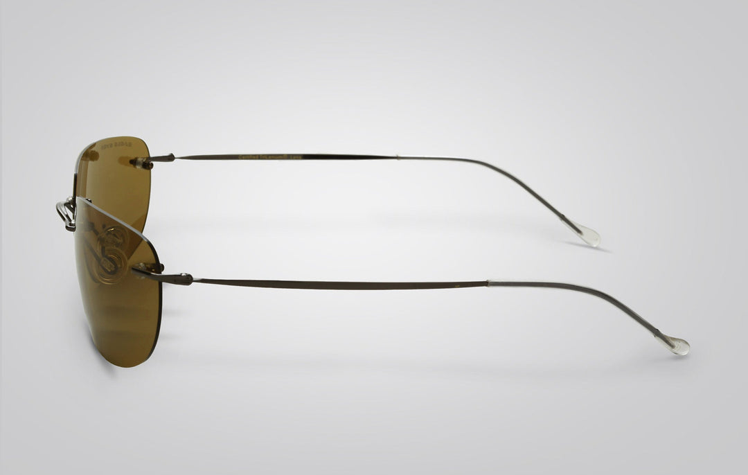 ISO Target brand Men’s Rimless Aviators PRIME Rimless Aviator Sunglasses | Titanium Optix main image 2