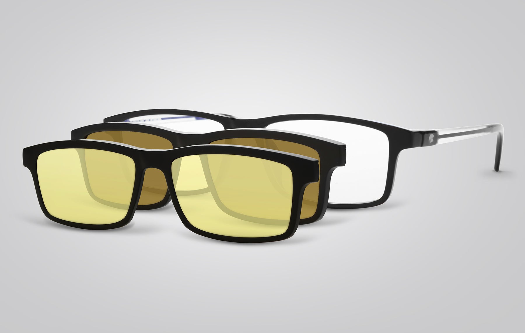 Eagle Eyes SuperSight 3in1 Magnetic Eyewear System - Polarized Sun, Night Driving & Blue Light Blocking Lenses